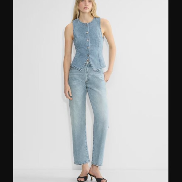 NWT Aritzia Denim Forum 90s So-Soft Hi-Rise Baggy in 7 Yrs Bleu Taboo | Size 26 - Picture 2 of 11